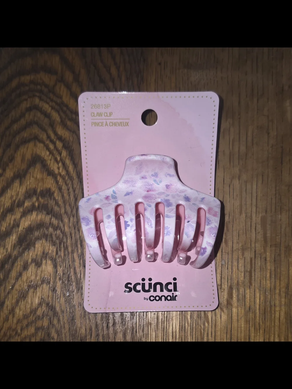 Scünci Pink Floral Claw Hair Clip BNIB